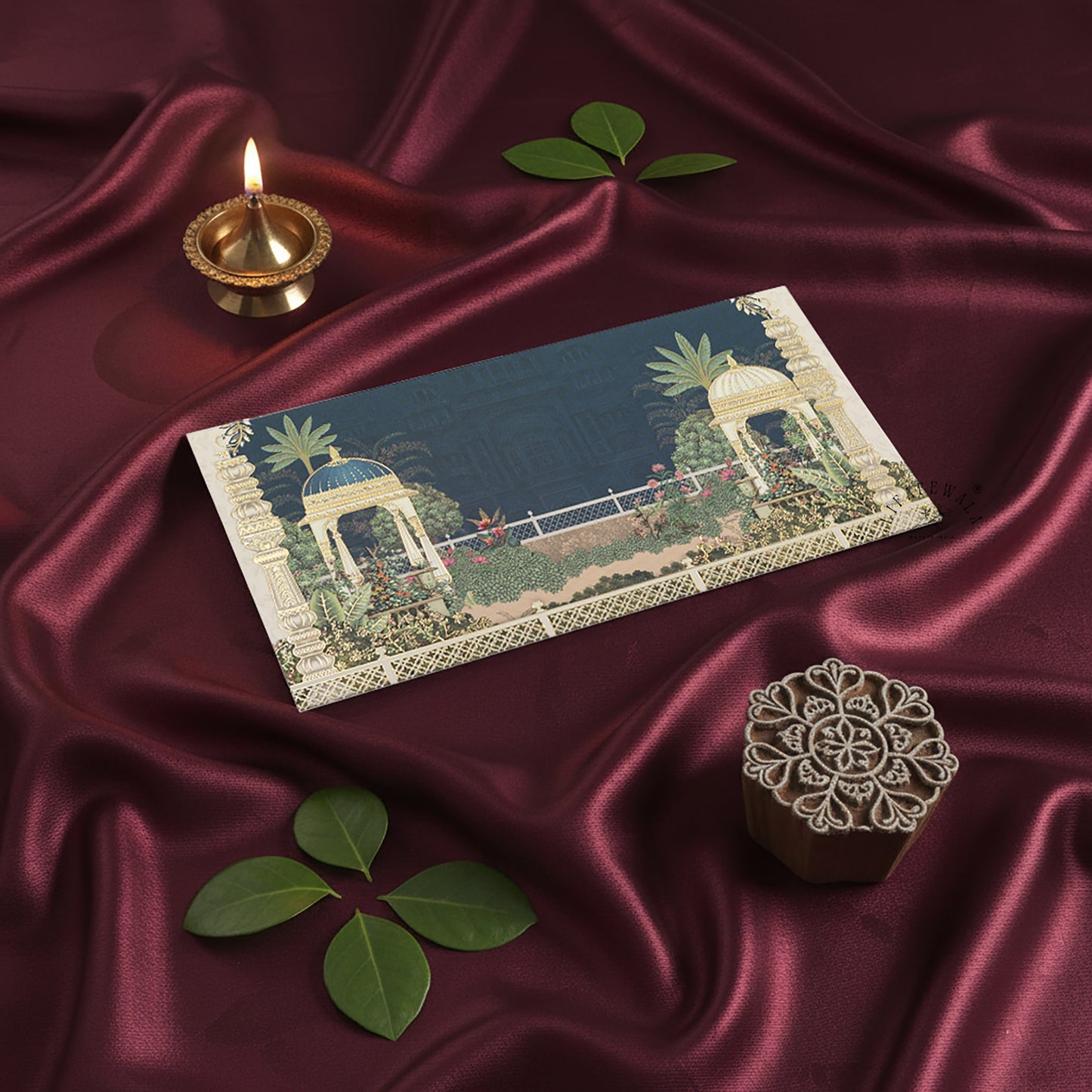 LIFAFEWALA Beautiful Peacock & Orchard  Design Gift Envelopes in Gold Foil for Gifting Money on Weddings, Birthdays, Celebrations, Etc (Velvet Feel) (Pack of 20-200)