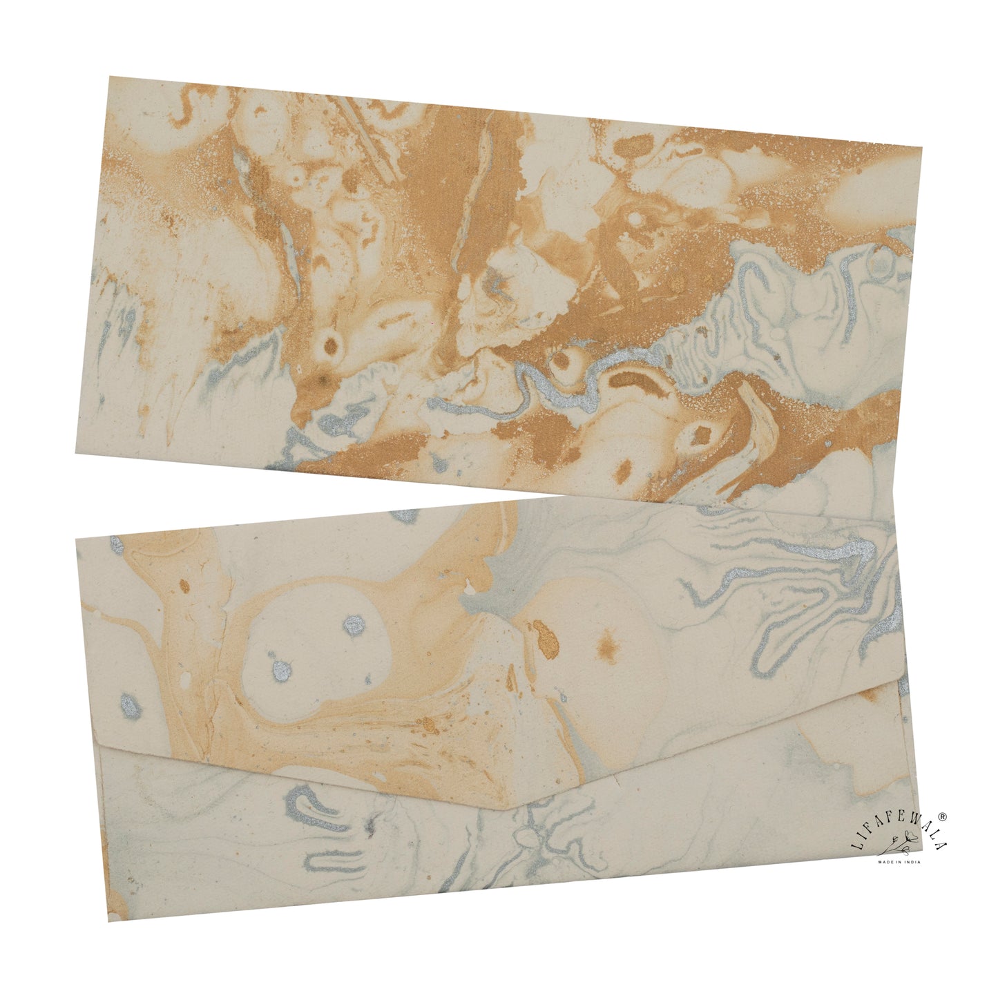 Eco Friendly Handmade Paper Envelopes | LIFAFEWALA (Cream Recycled, Pack of 20-200)