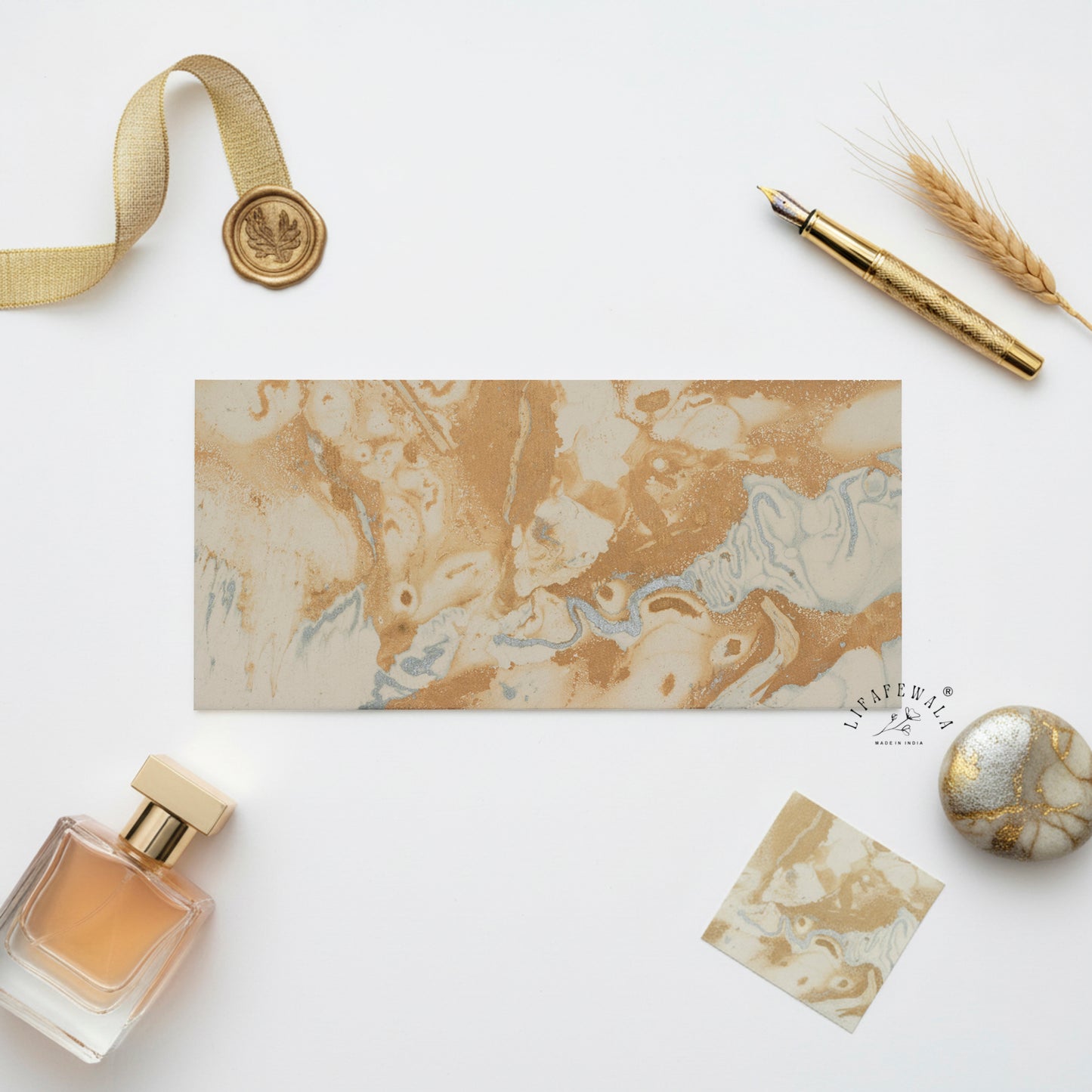 Eco Friendly Handmade Paper Envelopes | LIFAFEWALA (Cream Recycled, Pack of 20-200)