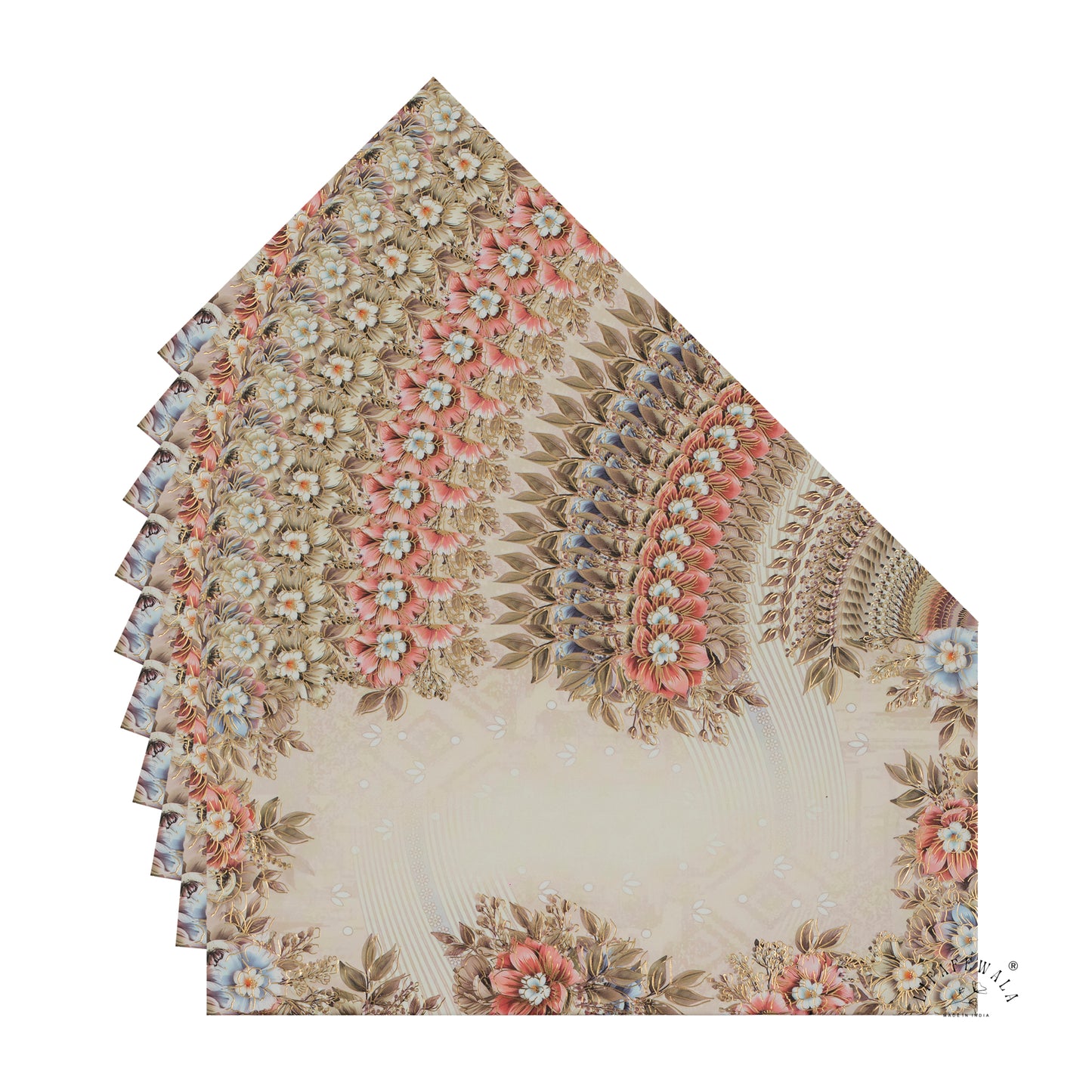 Flower Printed Shagun Envelopes | LIFAFEWALA (Pack of 20-200, Matte Finish Money Gift Covers for Weddings & Festivals)