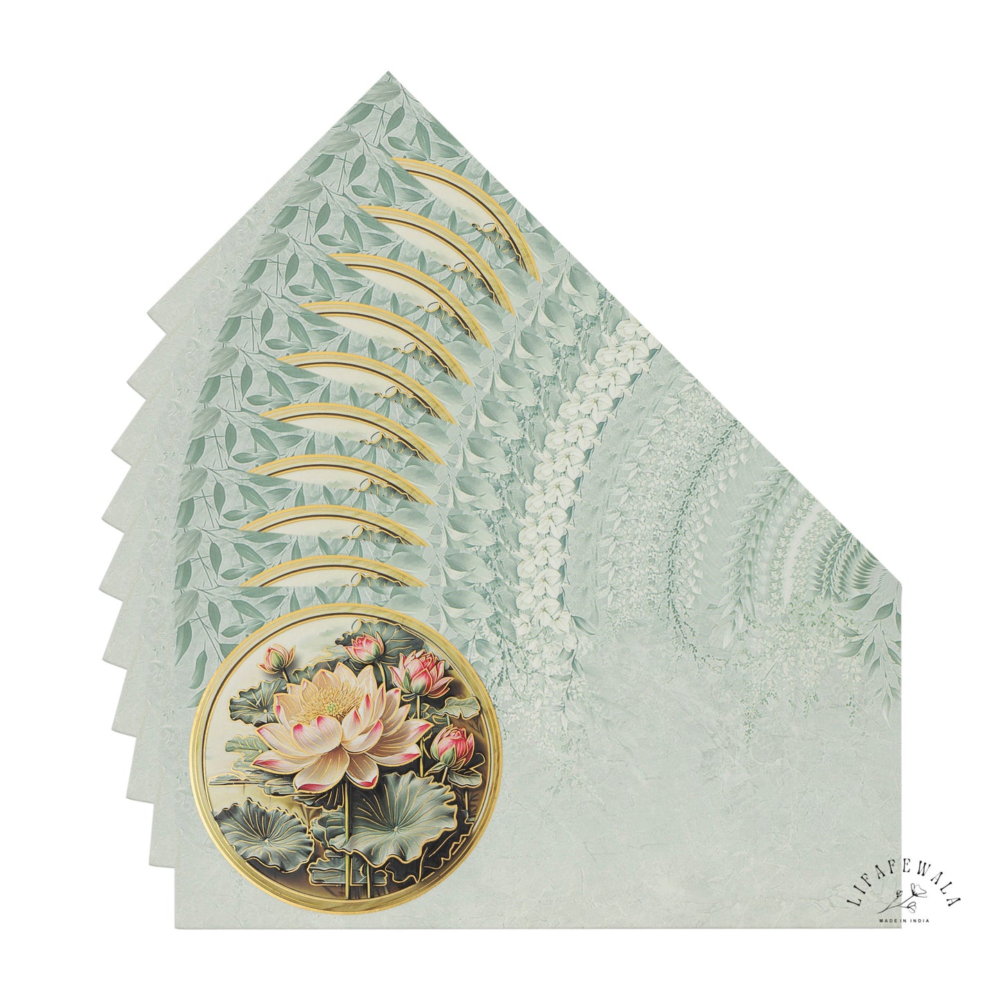 Floral Velvet Finish Gold Foil Shagun Envelopes | LIFAFEWALA (Pack of 20–200)