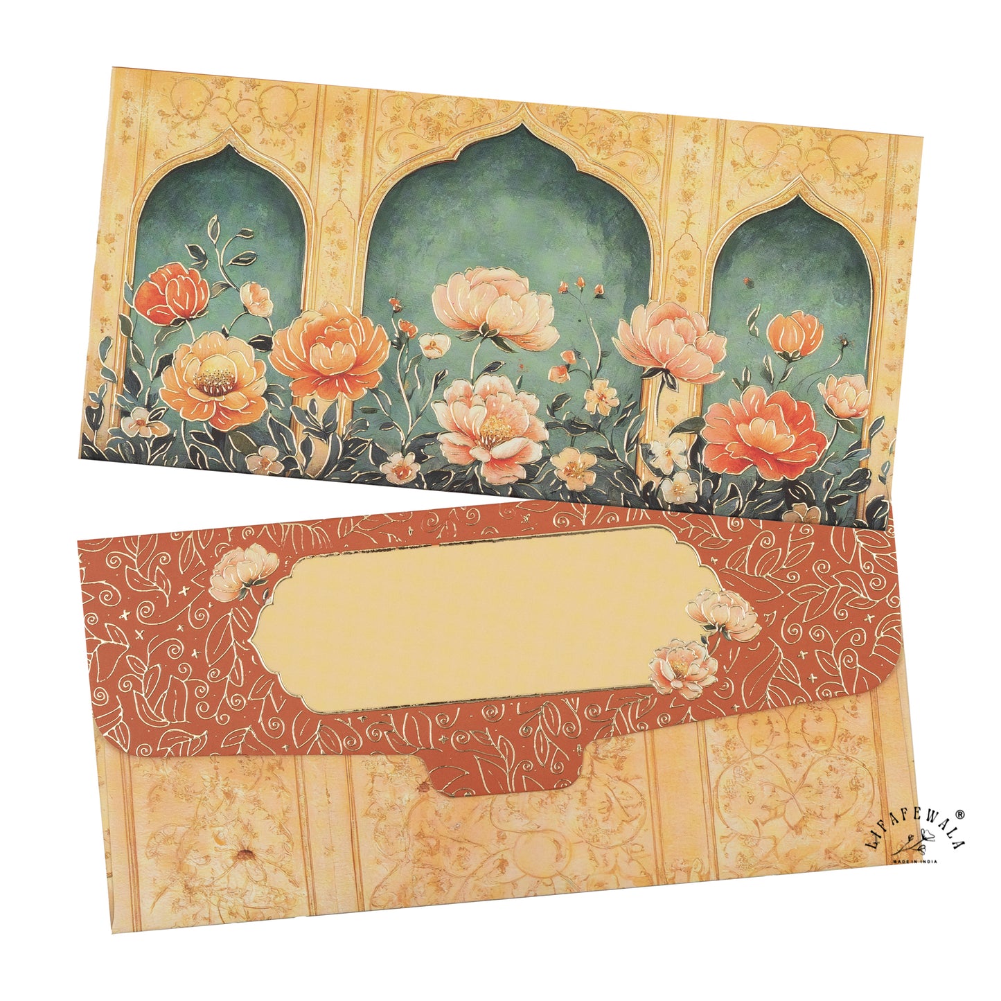 Colourful Designer Shagun Envelopes – Matte Finish Embossed Gold Foil Wedding Gift Covers | Lifafewala
