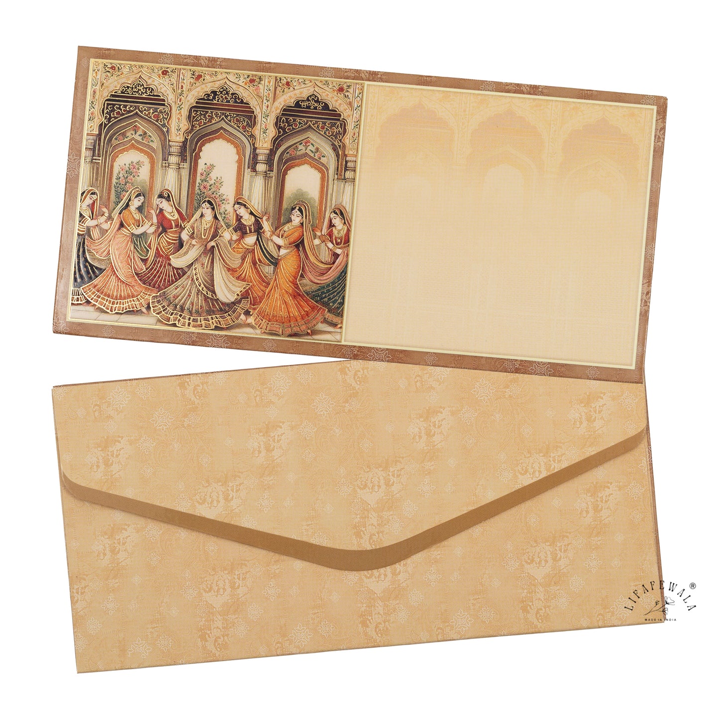 Designer Print Shagun Envelopes – Velvet Feel Gold Foil with UV Finish Wedding Gift Covers | Lifafewala