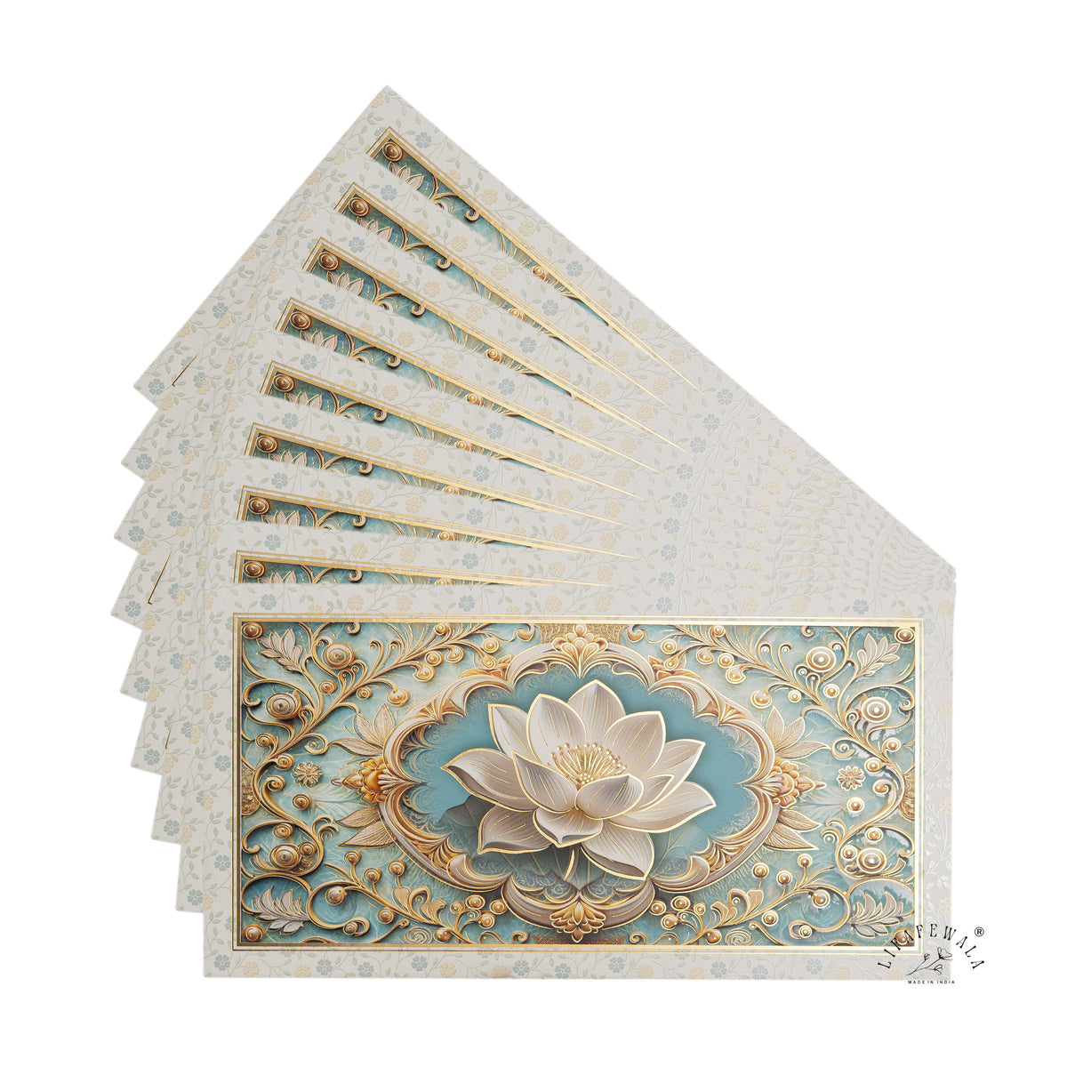 Premium Big Floral Design Shagun Envelopes – Stylish 3D Pop Up in Matte Finish with Gold Foil & UV | Lifafewala