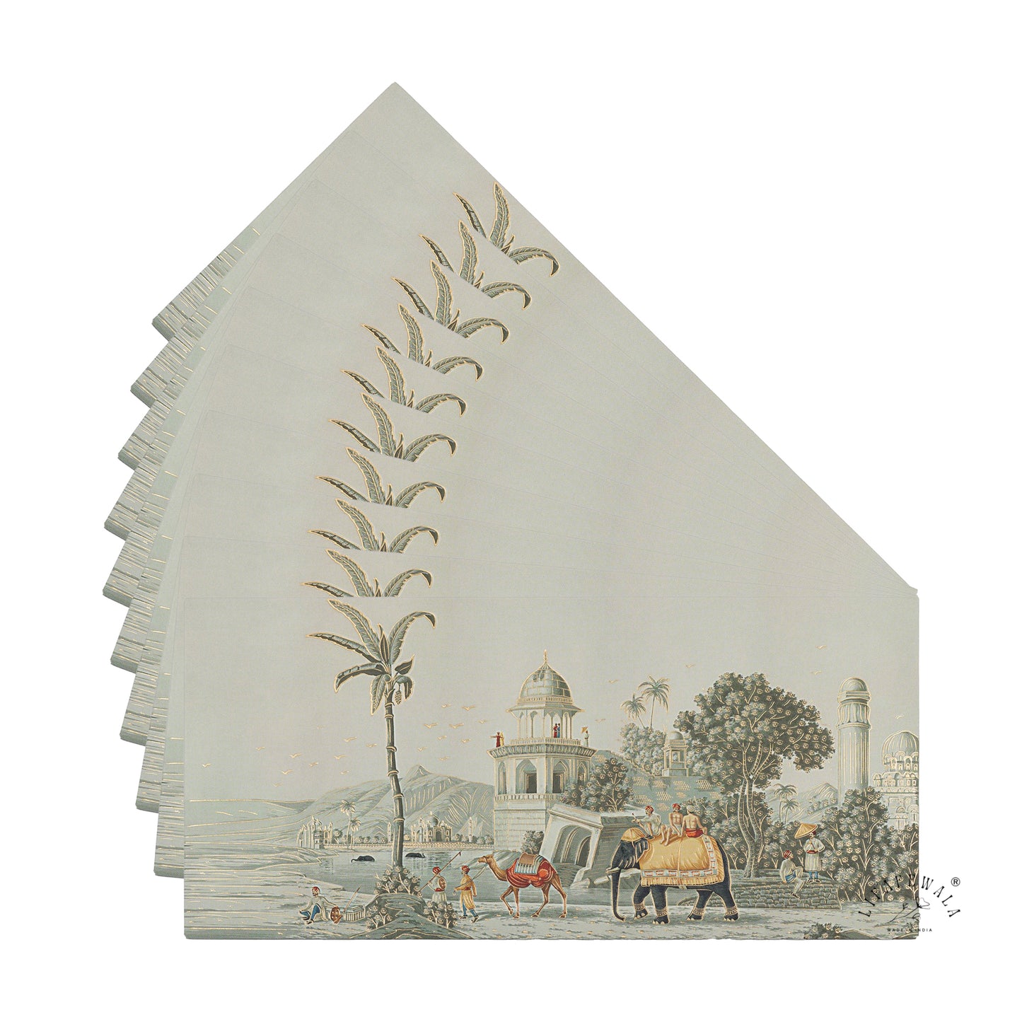 Premium Ethnic Artistic Shagun Envelopes – Velvet Feel Gold Foil with UV Finish Gift Covers | Lifafewala