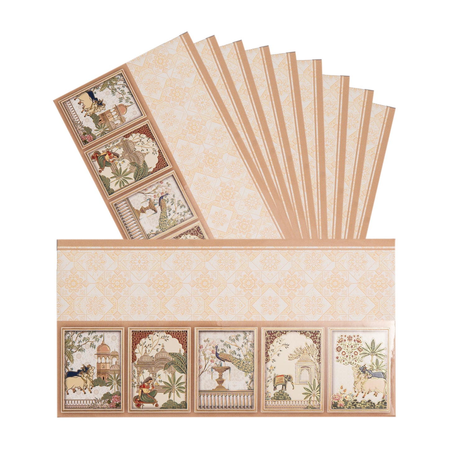 Premium Multiple Characters Designer Shagun Envelopes – Stylish 3D Pop Up in Matte Finish with Gold Foil & UV | Lifafewala
