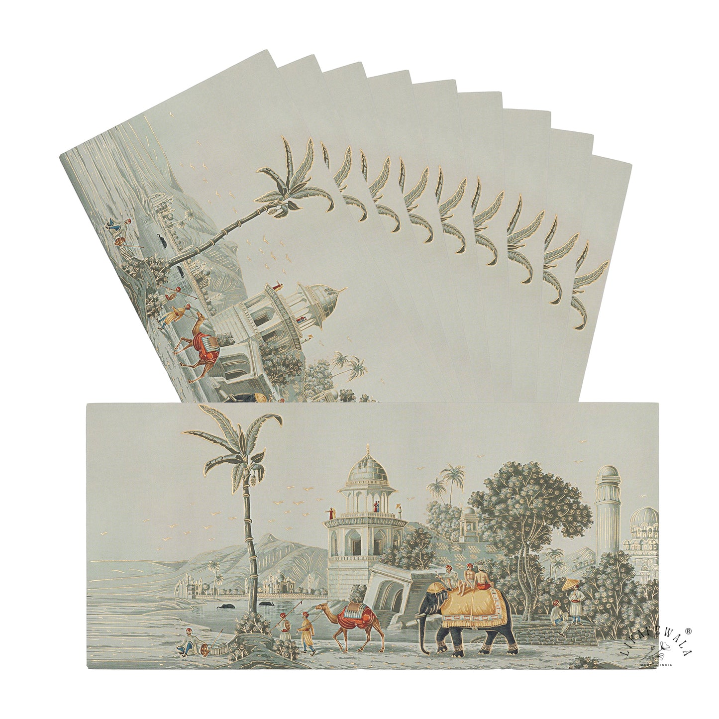 Premium Ethnic Artistic Shagun Envelopes – Velvet Feel Gold Foil with UV Finish Gift Covers | Lifafewala