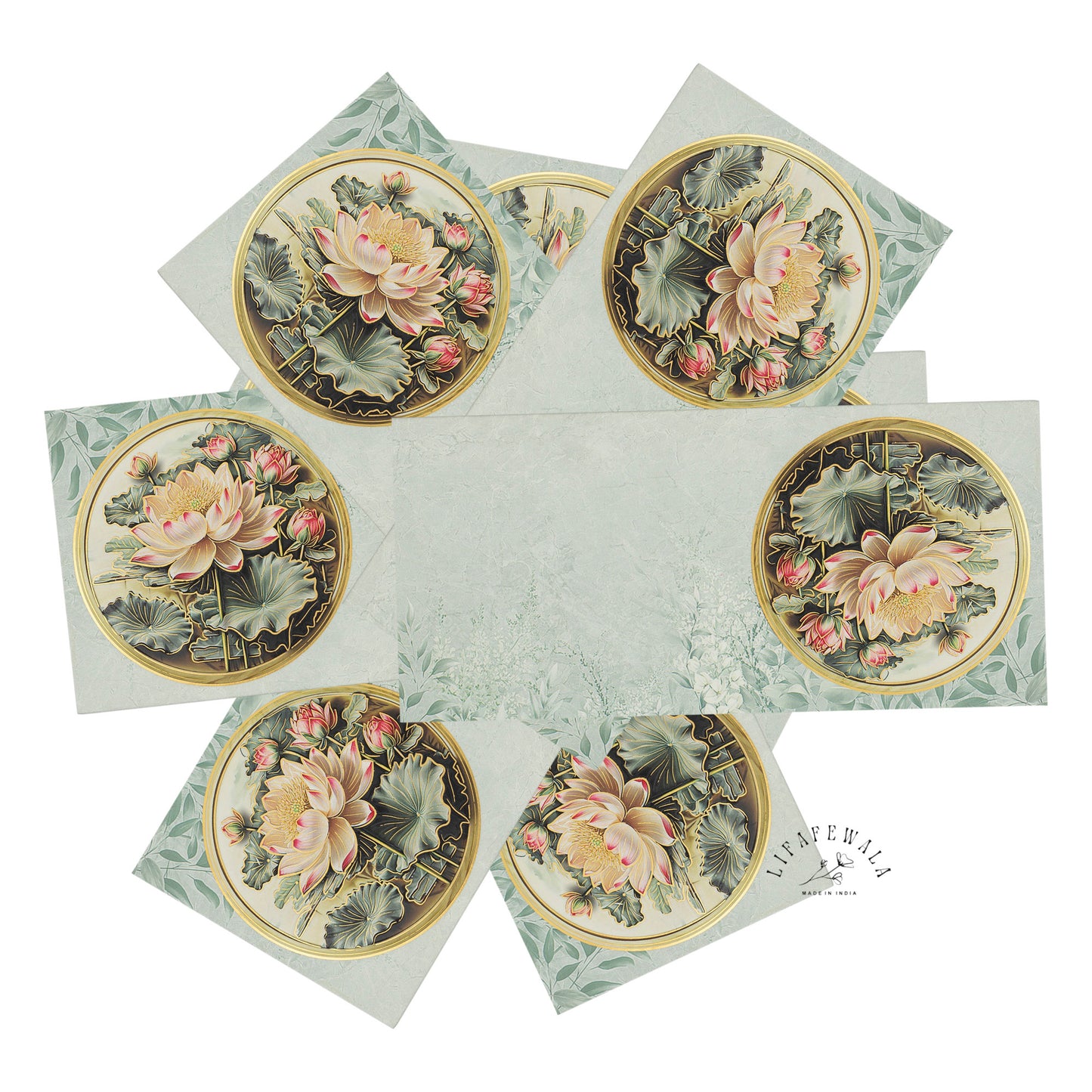 Floral Velvet Finish Gold Foil Shagun Envelopes | LIFAFEWALA (Pack of 20–200)