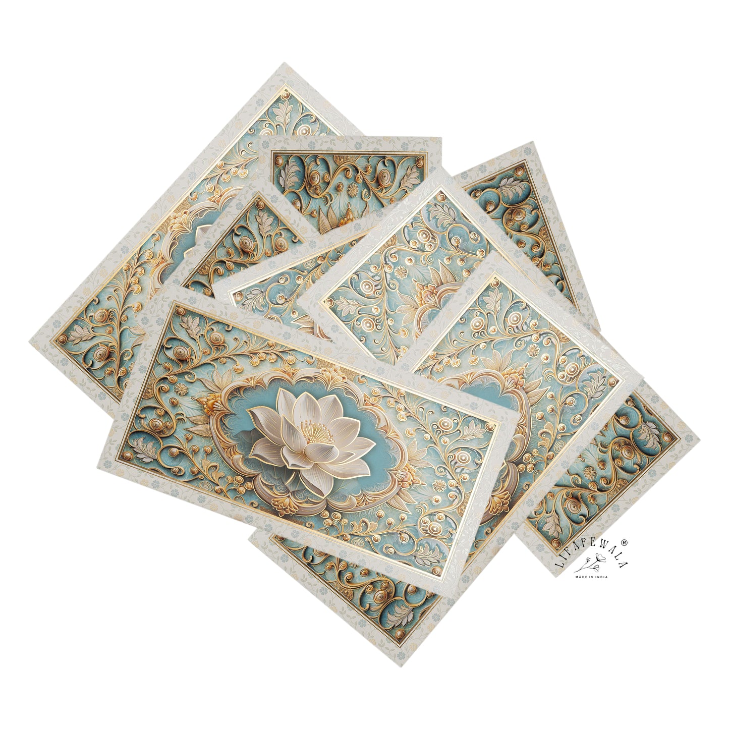 Premium Big Floral Design Shagun Envelopes – Stylish 3D Pop Up in Matte Finish with Gold Foil & UV | Lifafewala
