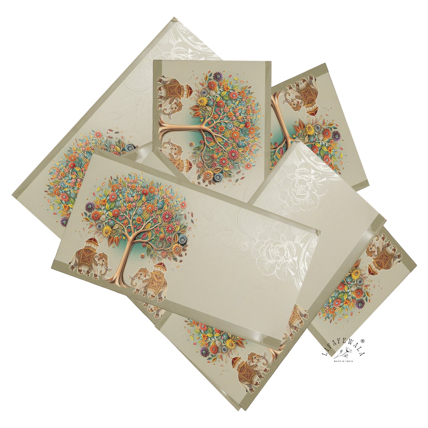 Premium Elephant Design Shagun Envelopes – Stylish 3D Pop Up in Matte Finish with Gold Foil & UV | Lifafewala (Copy)
