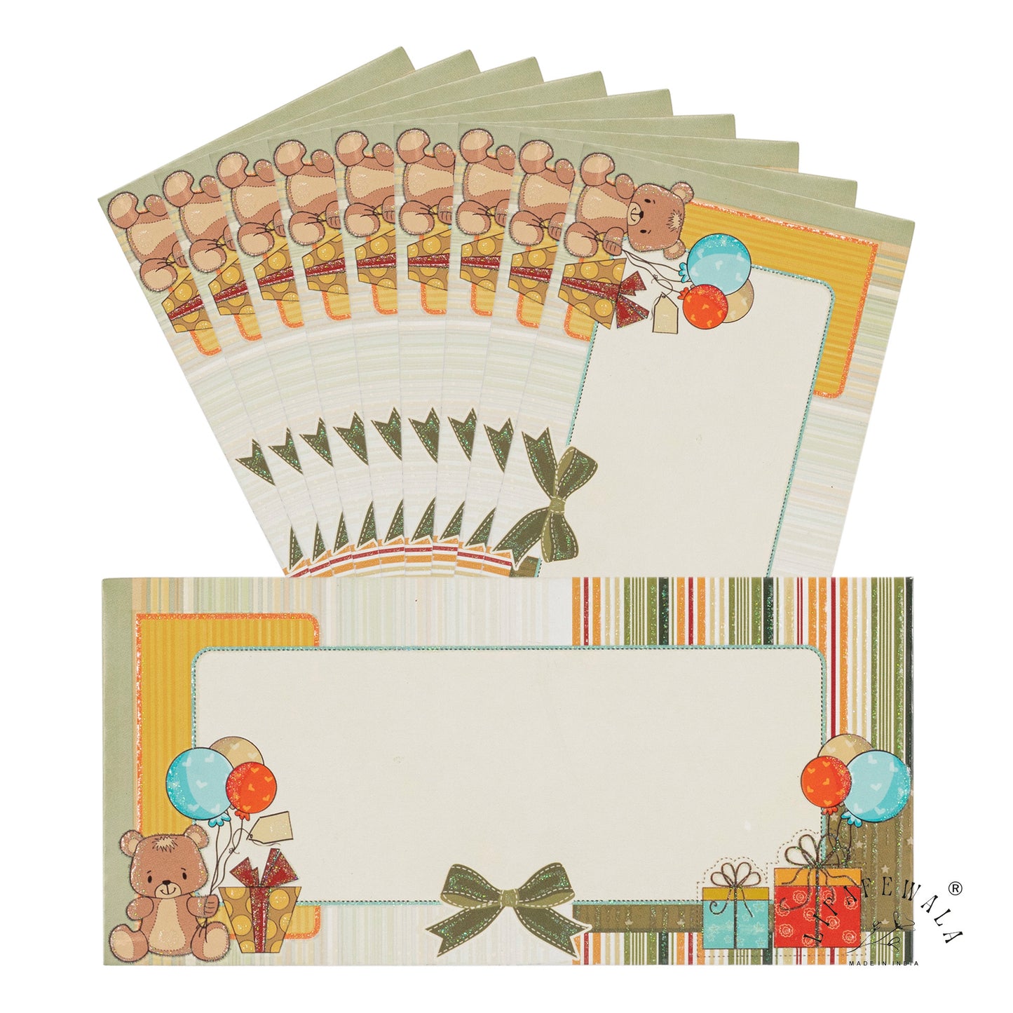 Cute Kids Design Money Envelopes | LIFAFEWALA Birthday & Baby Gift Lifafa (Pack of 20–200)