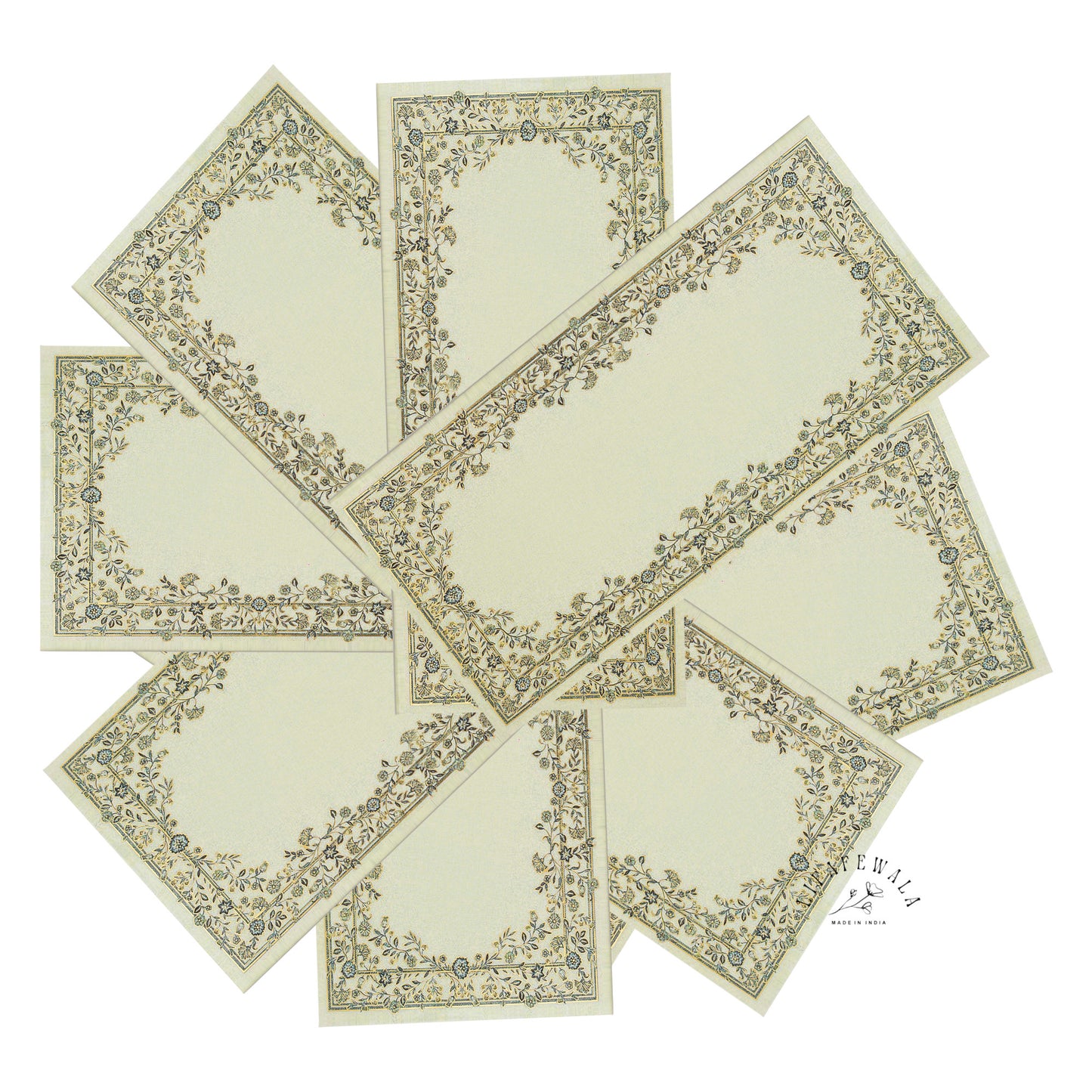 Floral Velvet Finish Gold Foil Shagun Envelopes | LIFAFEWALA (Pack of 20–200)