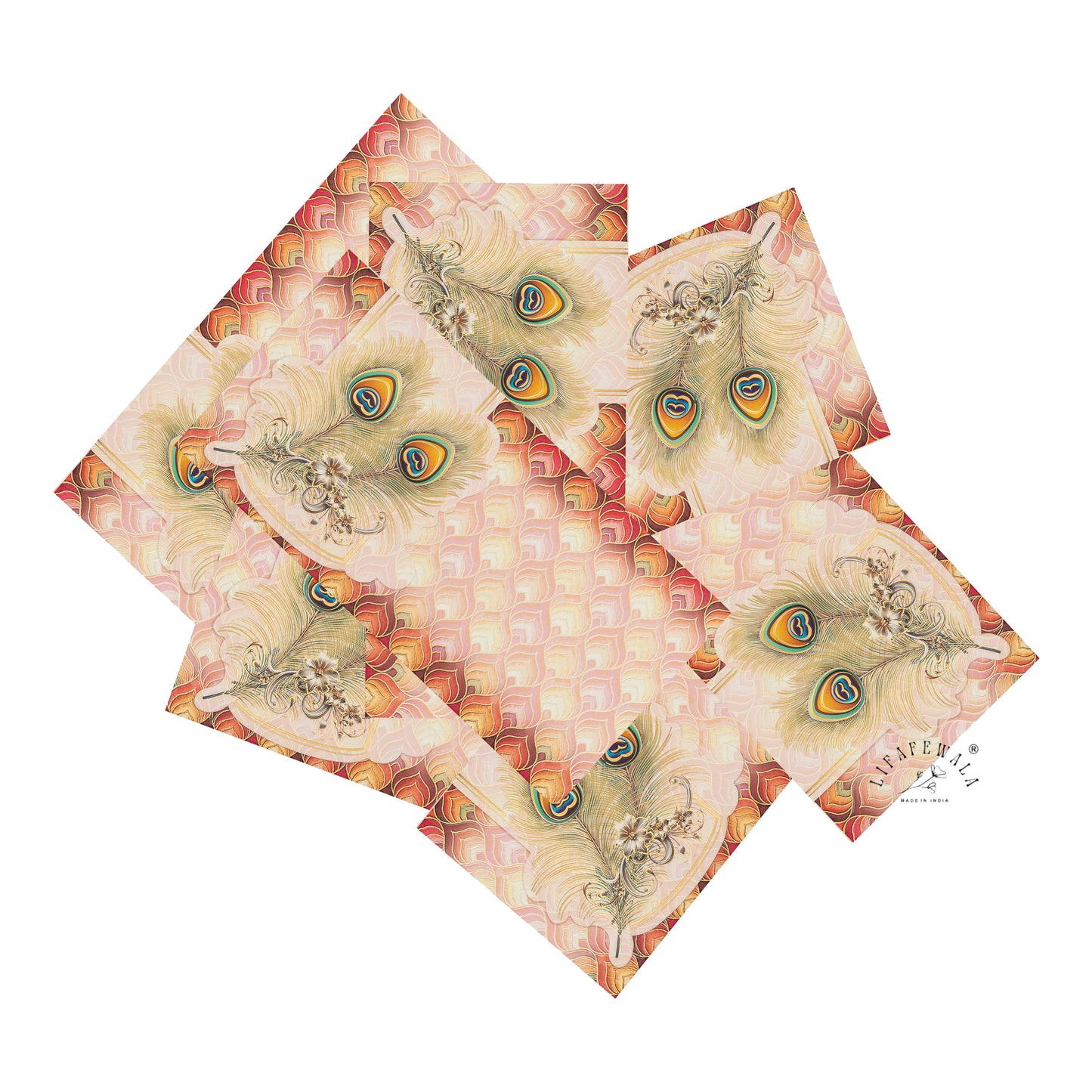 Premium Designer Shagun Envelopes – Stylish 2.5 Fold Matte Finish with Gold Foil & UV | Lifafewala