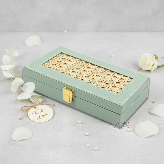 Decorative Pastel Green Handcrafted Gaddi Box – Premium Shagun, Cash & Jewellery Gift Box | Lifafewala