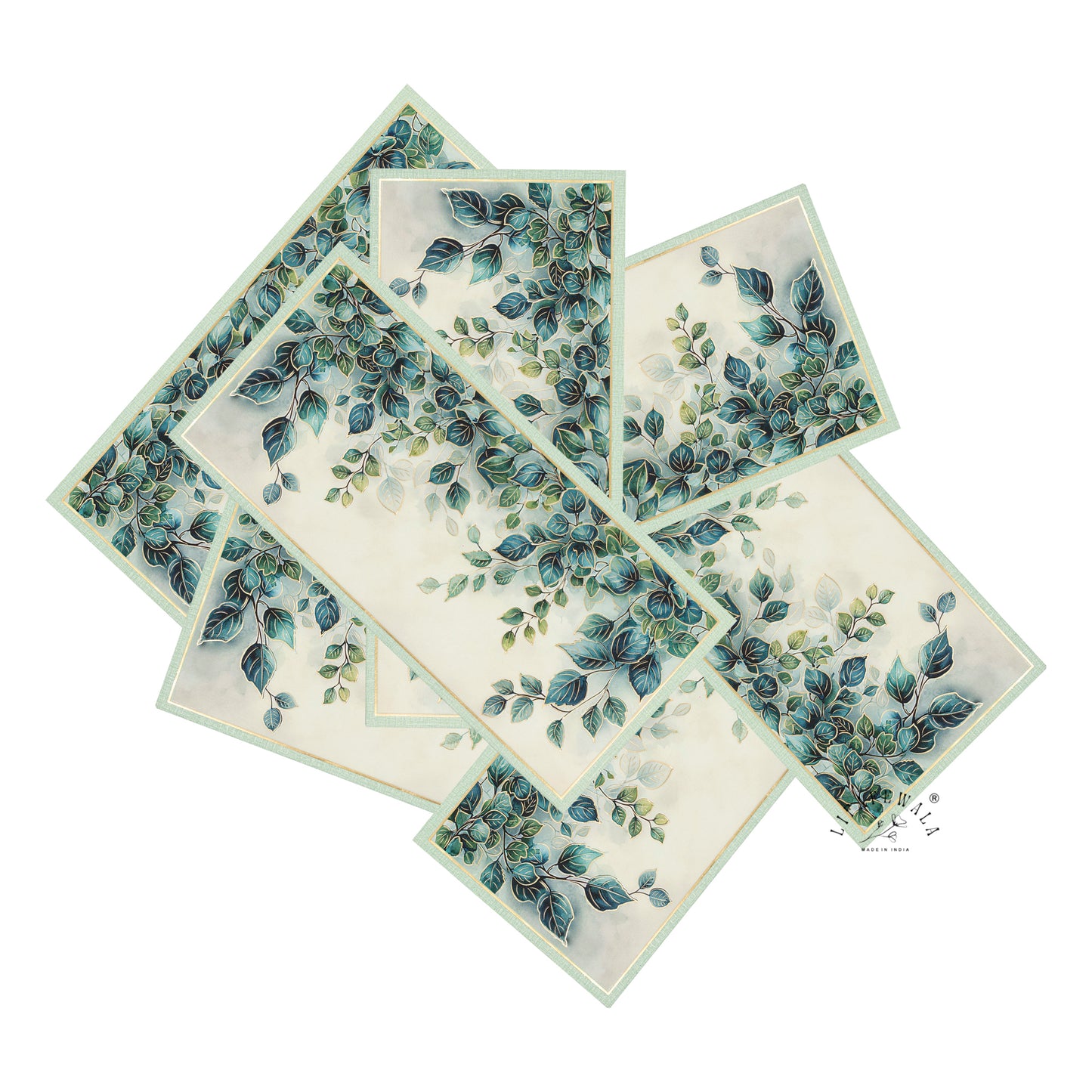 Premium Floral Shagun Envelopes – Velvet Feel Gold Foil & Embossed UV with V-Shaped Flap | Lifafewala