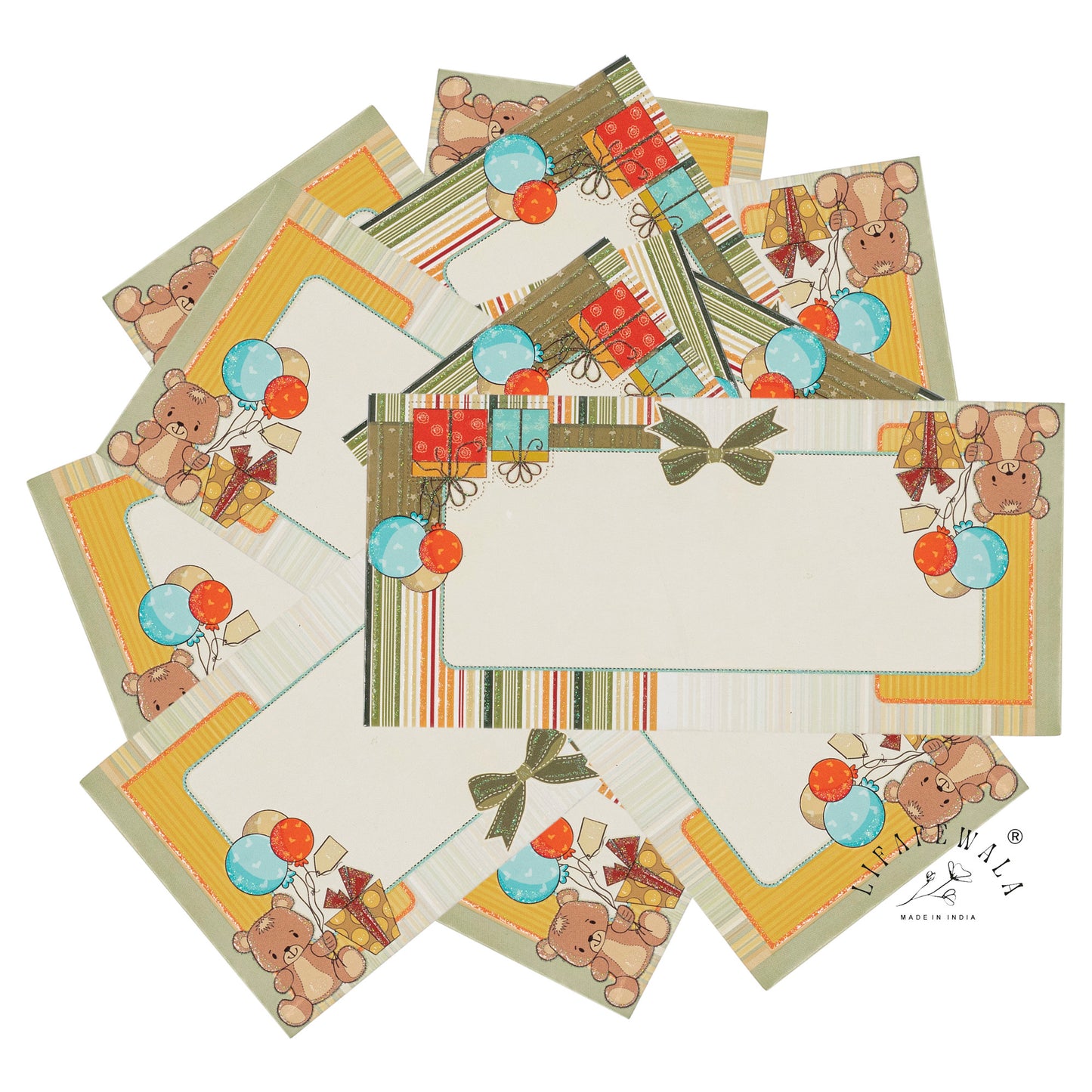 Cute Kids Design Money Envelopes | LIFAFEWALA Birthday & Baby Gift Lifafa (Pack of 20–200)