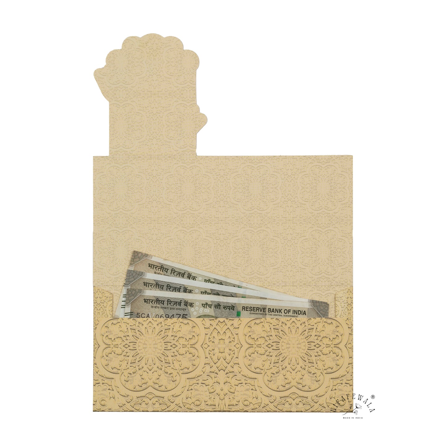 Premium Umbrella Design Shagun Envelopes – Stylish 2.5 Fold Matte Finish with Gold Foil & UV | Lifafewala