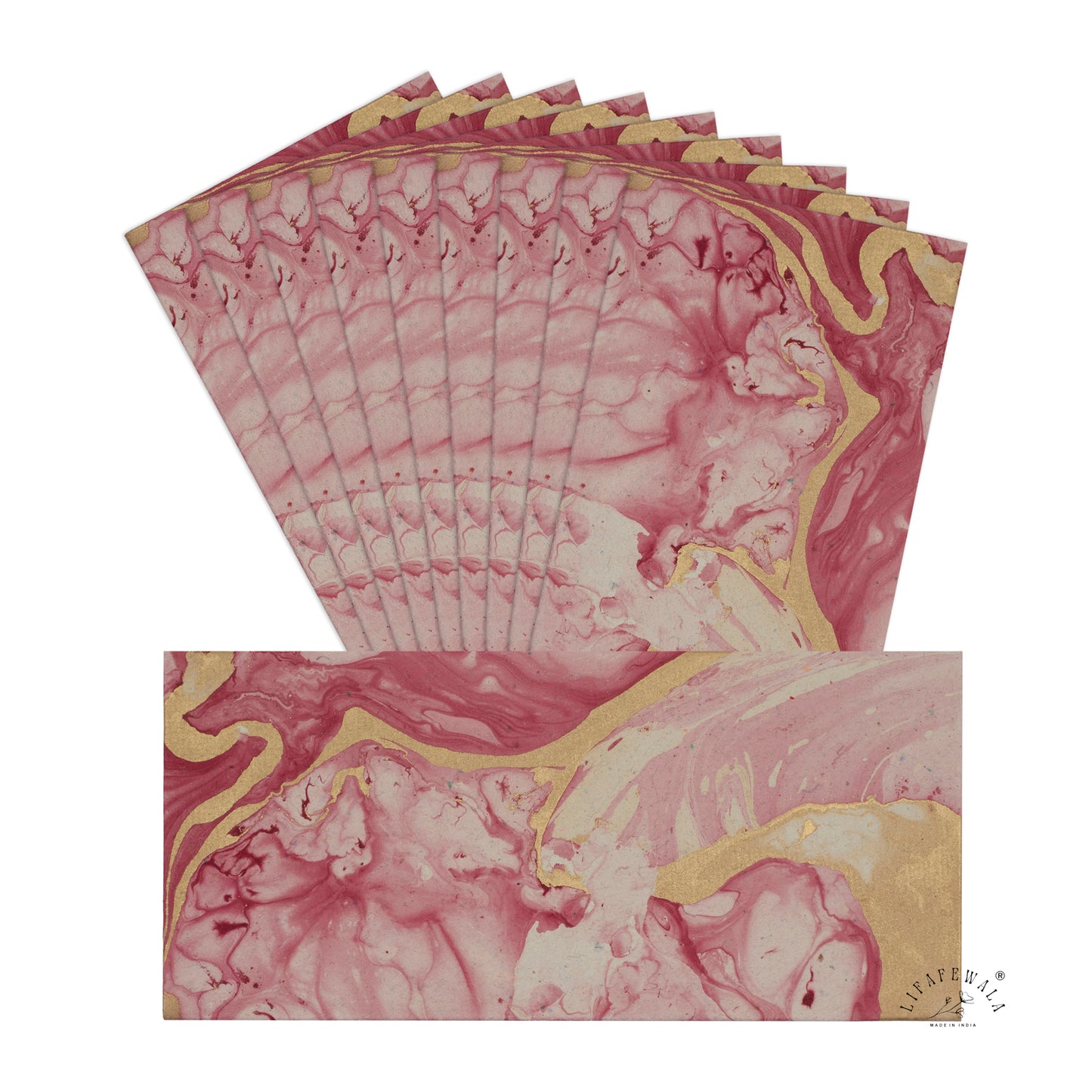 Vibrant Magenta Recycled Envelopes for Gifts and Letters