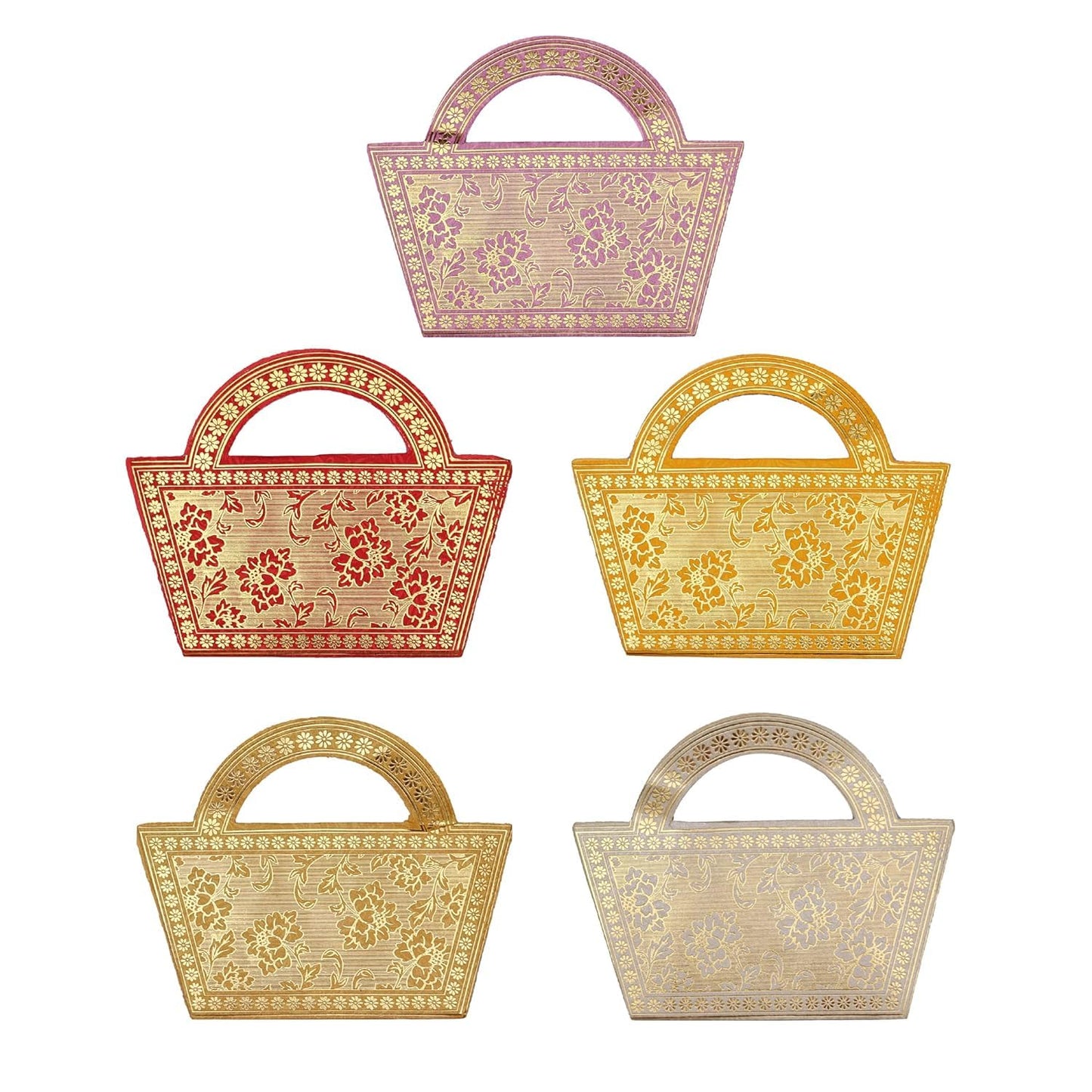 Designer shagun envelopes basket with handle pack of 10