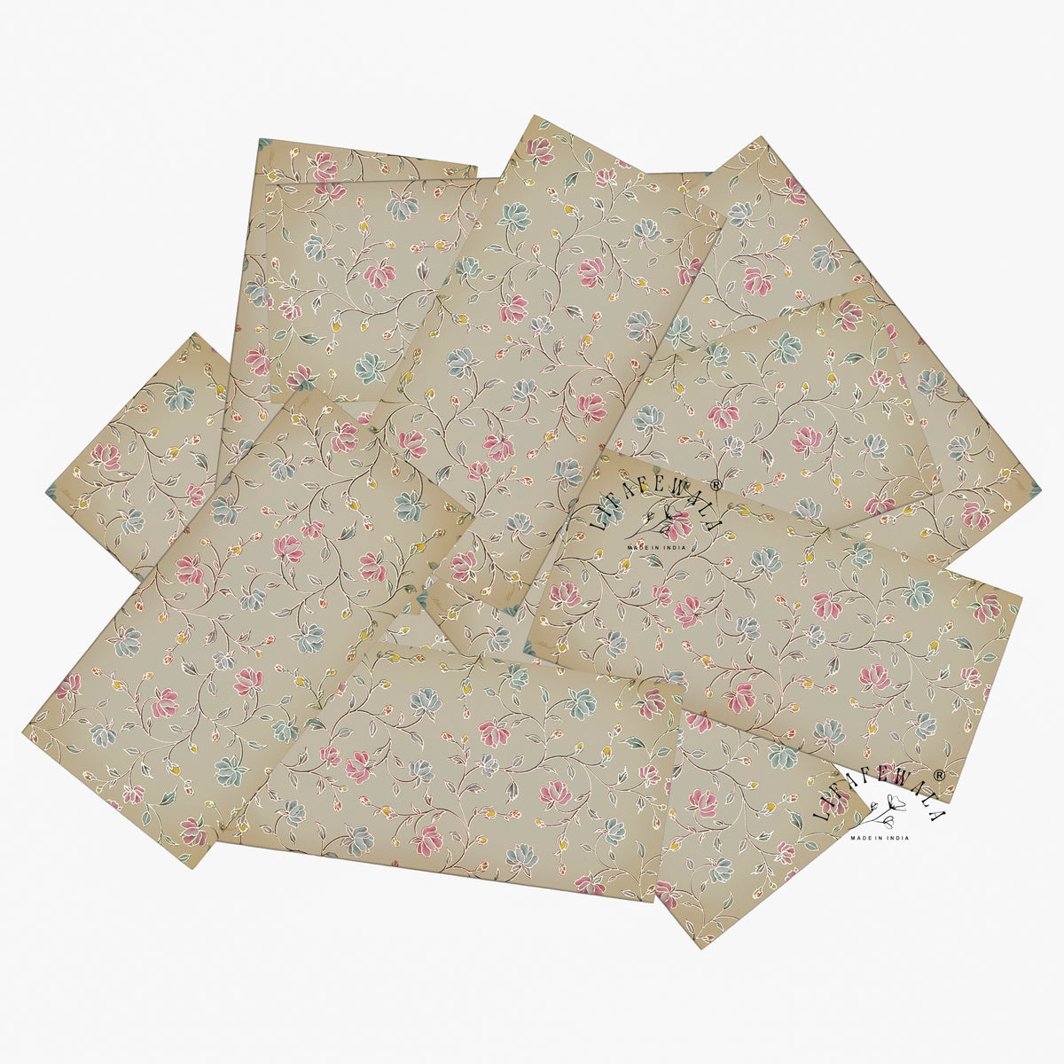 Taupe Blossom Vine MGI shagun envelope by LIFAFEWALA – scattered envelopes