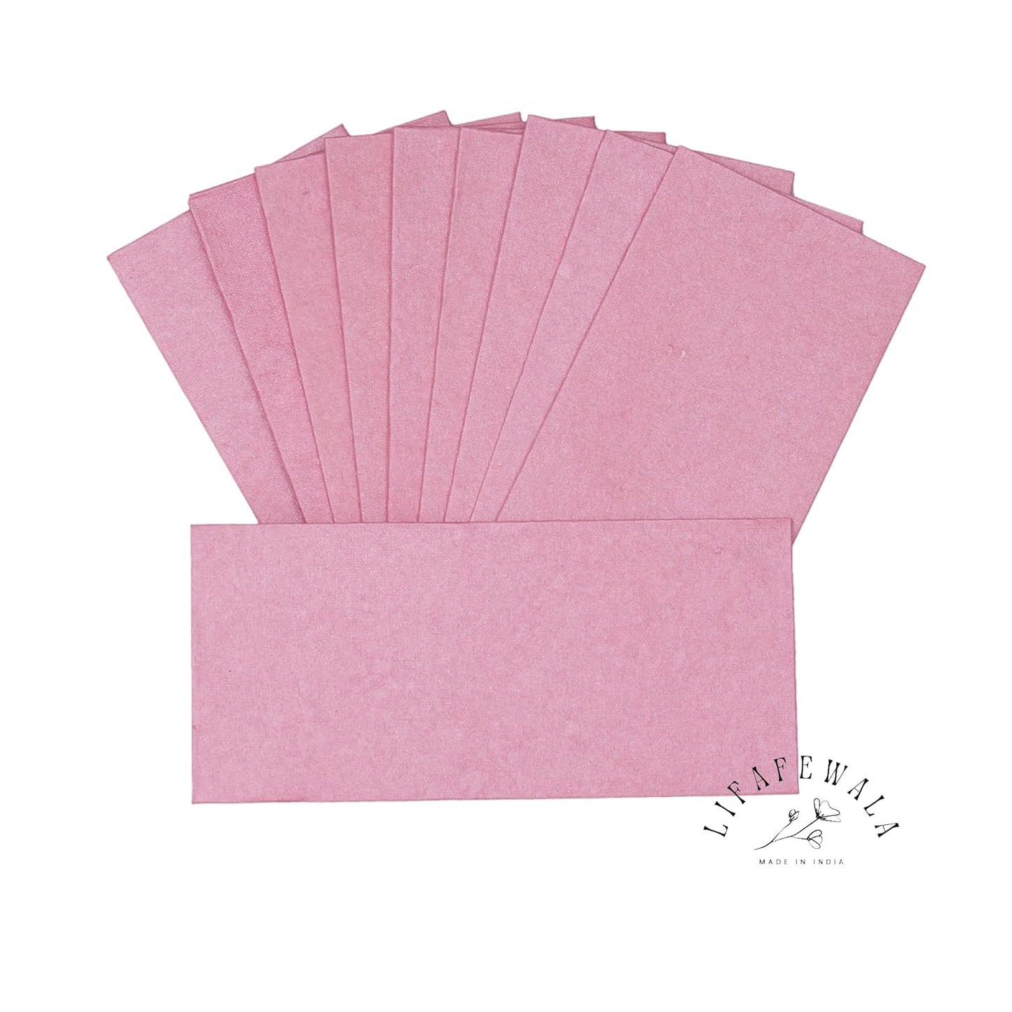 Eco friendly handmade pink shagun envelopes pack of 10