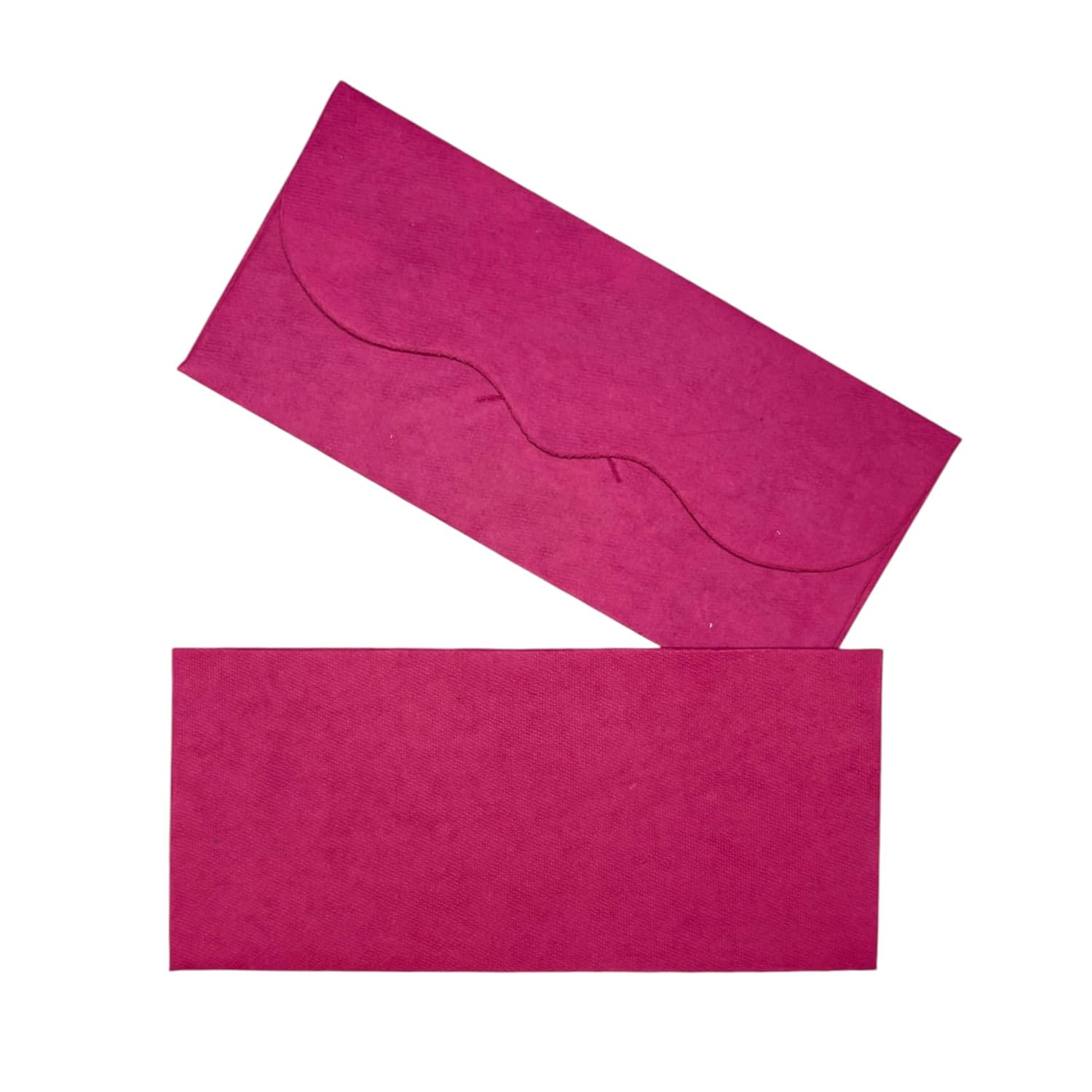 Magenta recycled paper money envelopes for gifting.