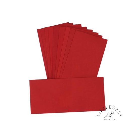Handmade red shagun envelopes eco friendly.