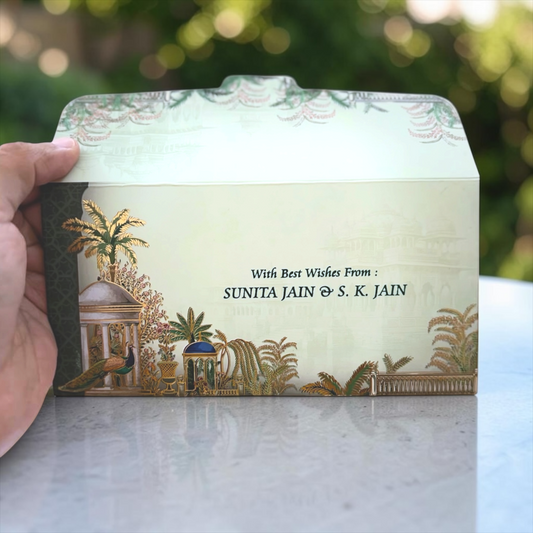 Peacock Designer Shagun Envelopes | LIFAFEWALA (Pack of 20-200)