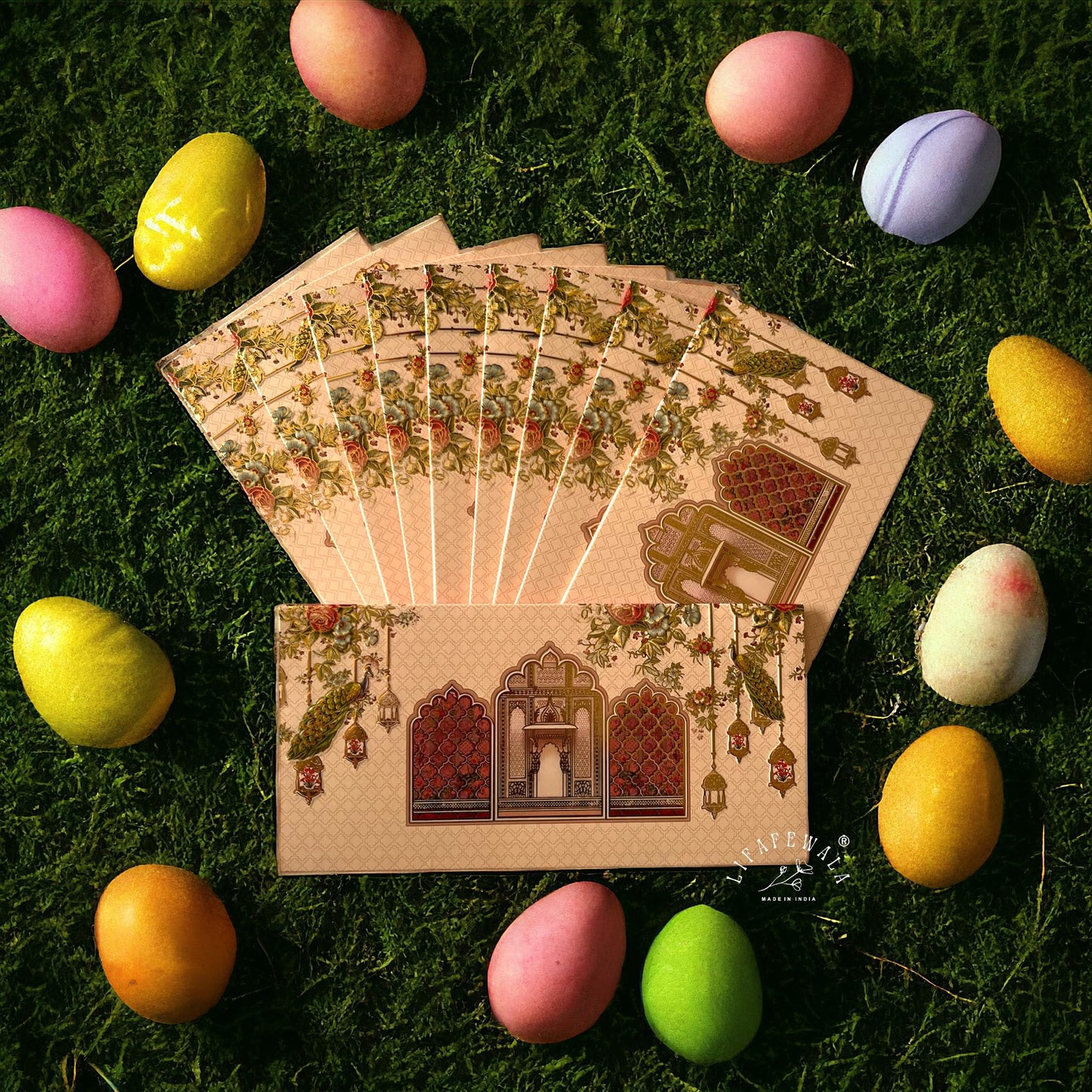 “Peacock design shagun envelopes for weddings”