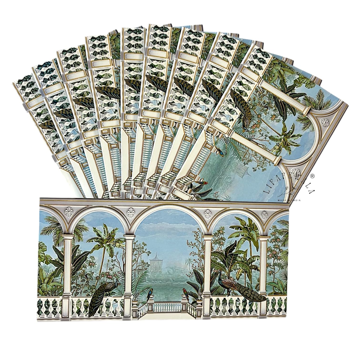 “Premium velvet feel peacock shagun envelopes gold foil design”