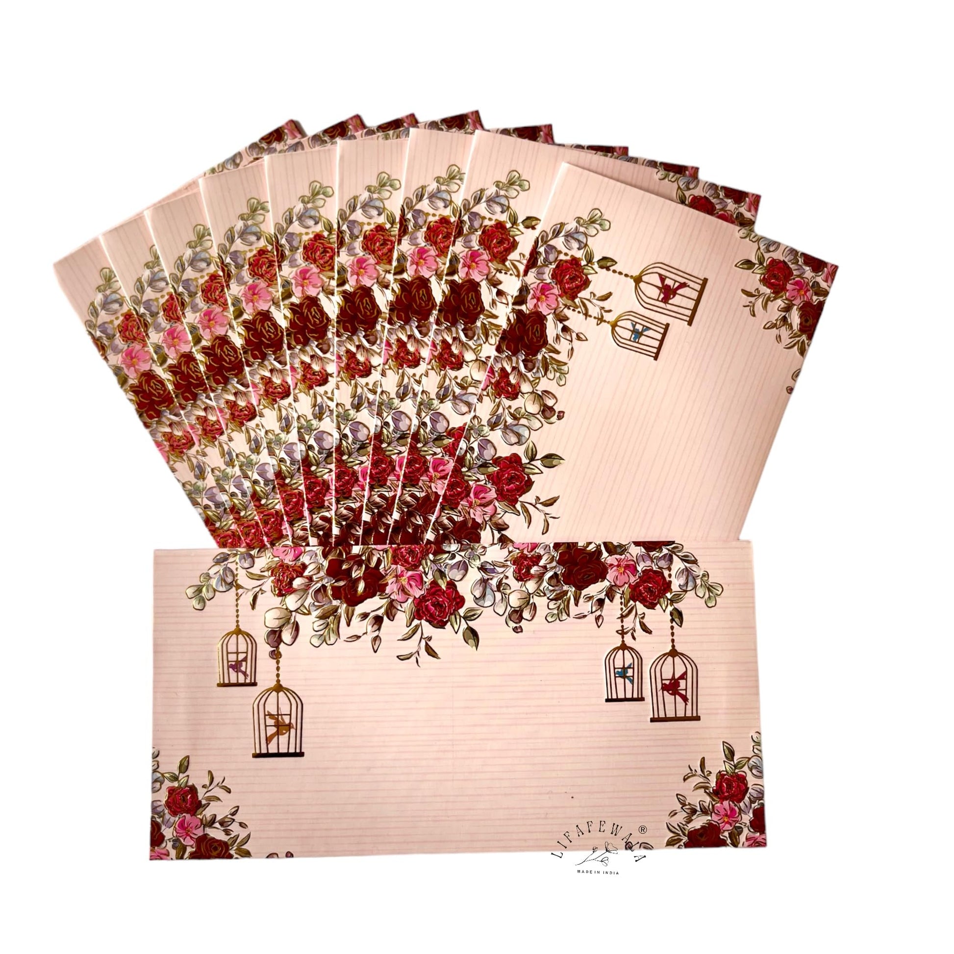 “Designer pink matte shagun envelopes for weddings”