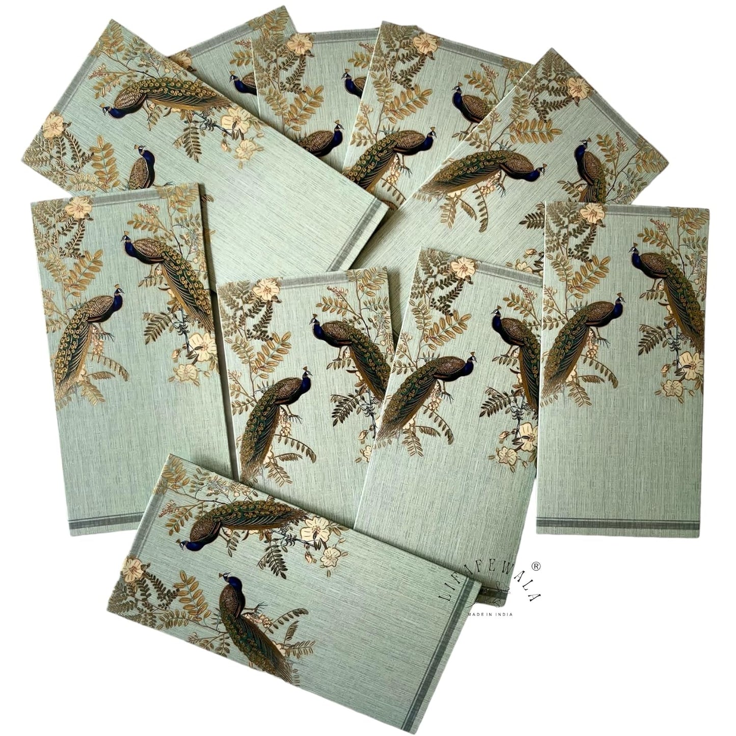 Luxury Peacock Design Gift Envelopes for Wedding and Festivals