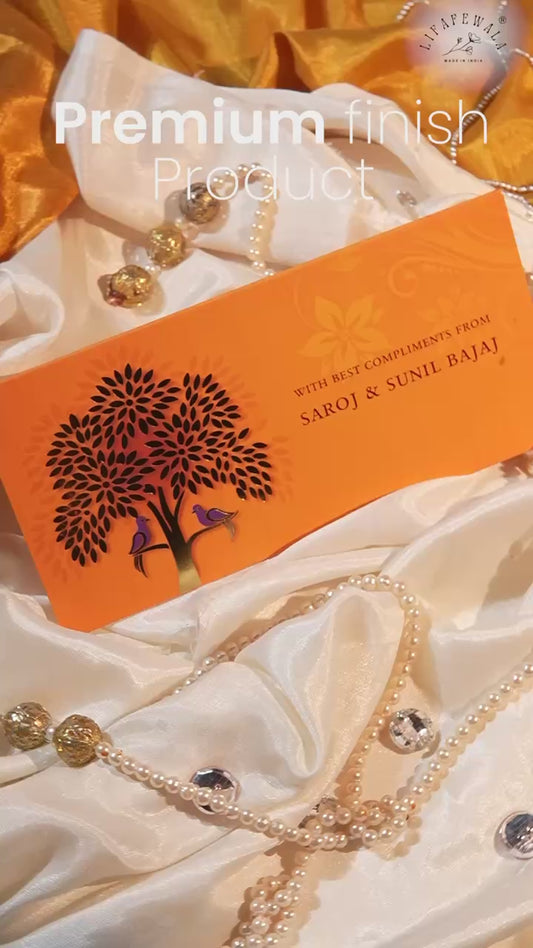 Premium Orange Velvet Shagun Envelopes | Wedding & Gifting Money Covers – Lifafewala