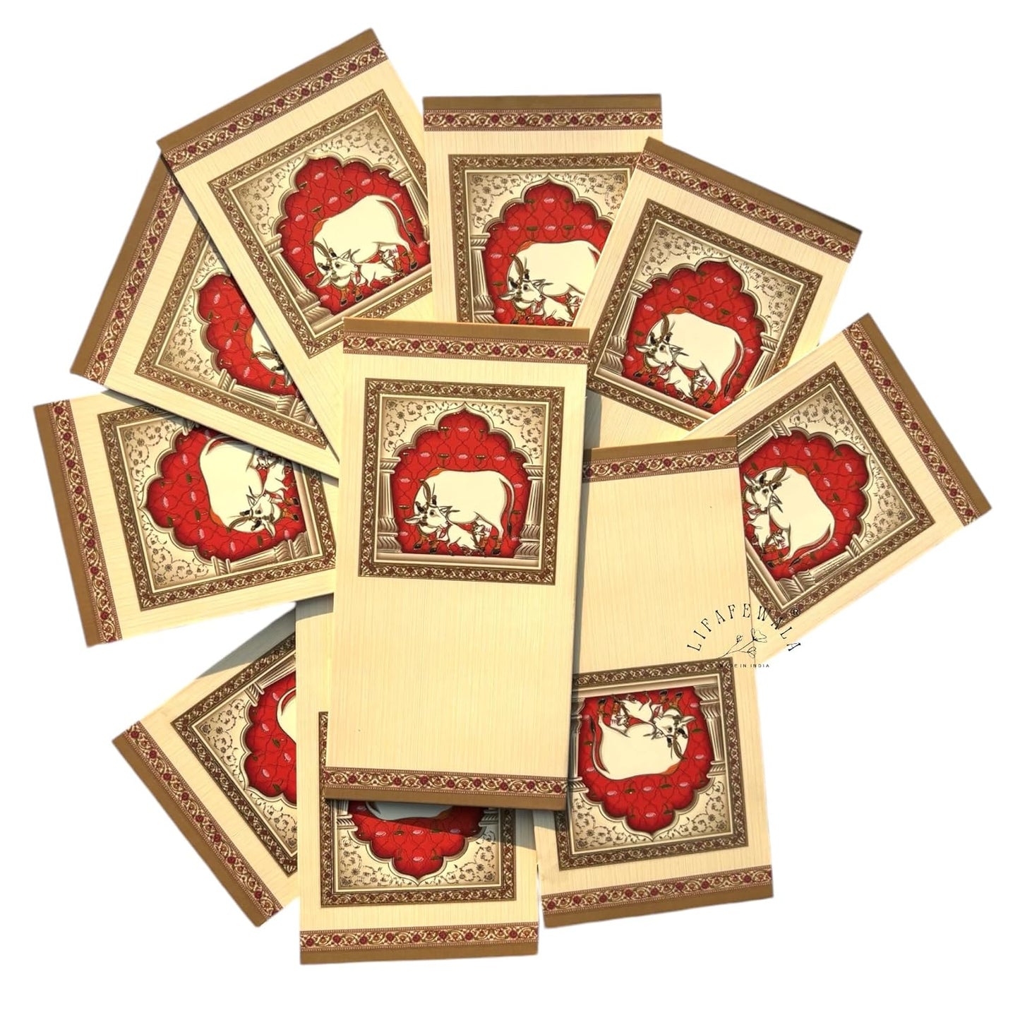 “Designer Pichwai painting cash envelopes pack of 50”