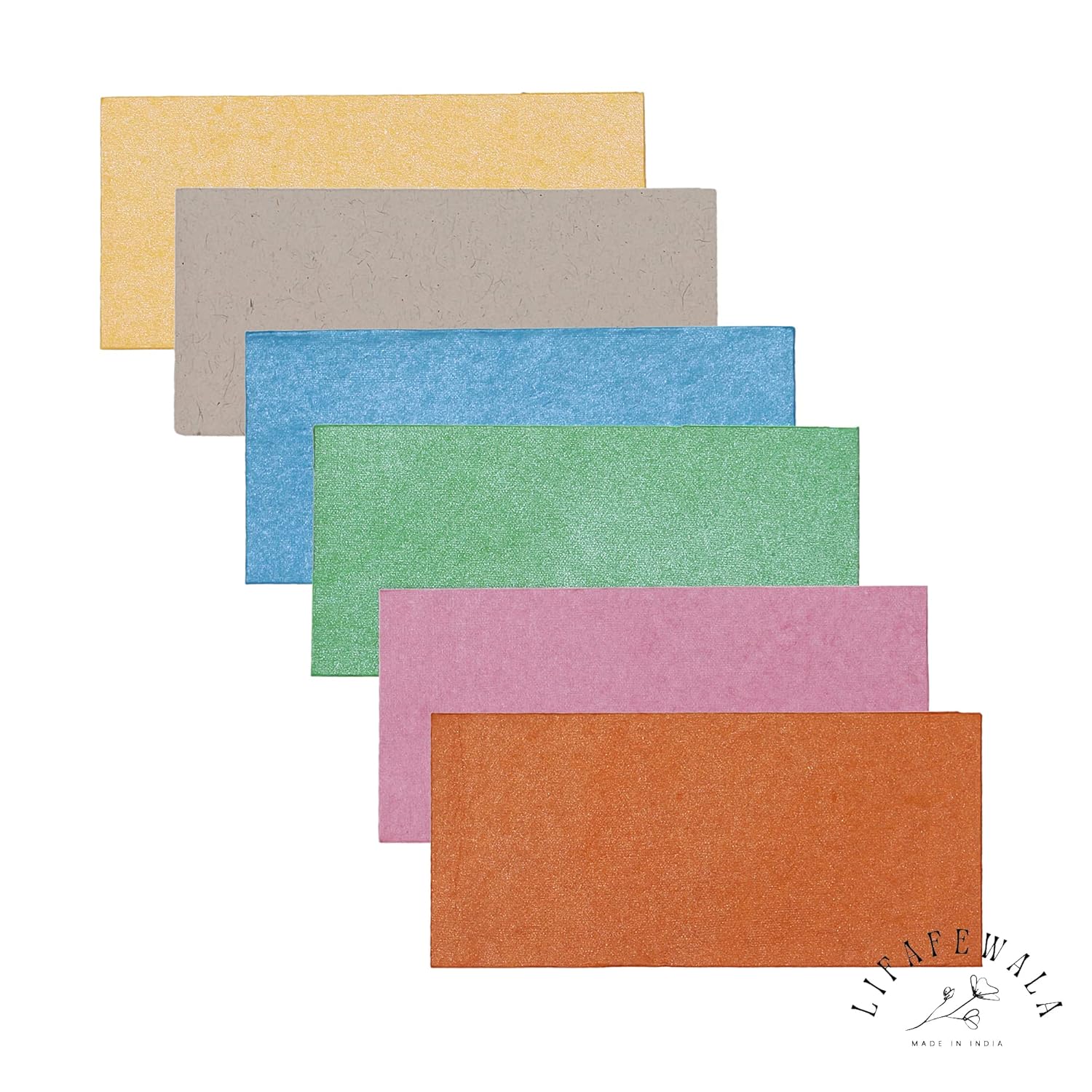 Handmade sustainable cash envelopes multicolor by Lifafewala