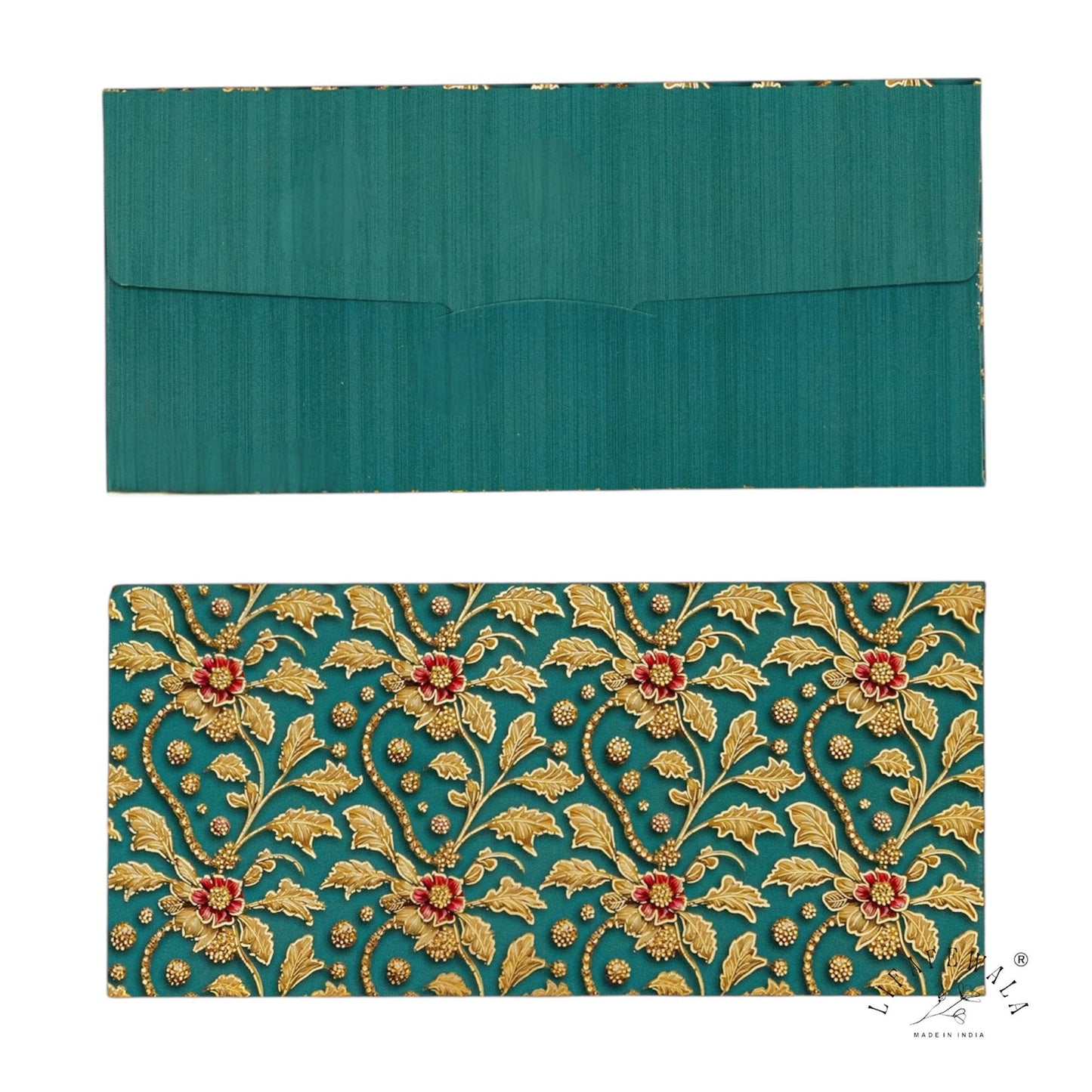 Premium Green Velvet Shagun Envelopes | Wedding & Money Gift Covers – Lifafewala