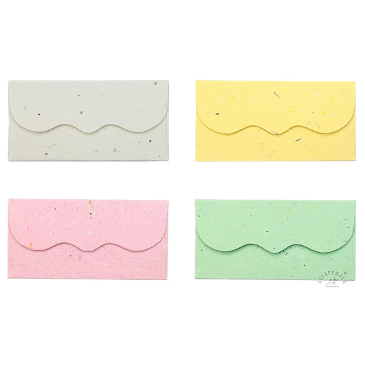 Eco-Friendly Plantable Seed Paper Envelopes by LIFAFEWALA | Multicolor Covers with different variety of seeds (Pack of 20–200)