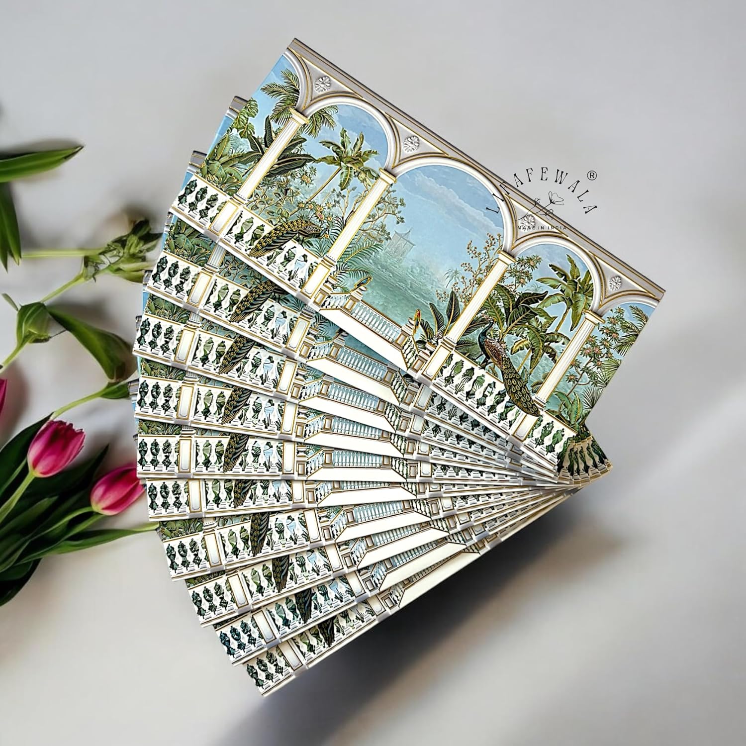 “Wedding cash envelopes peacock design pack of 50”